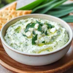 Bärlauch-Dip mit Feta & Frischkäse