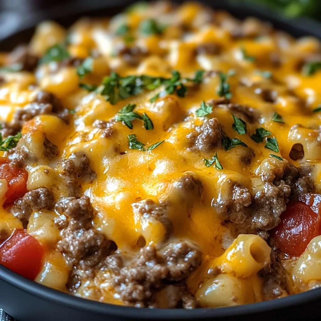 Cheeseburger-Auflauf