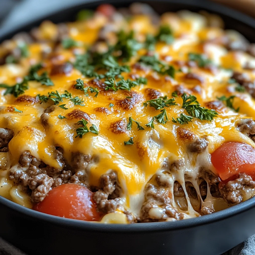 Cheeseburger-Auflauf