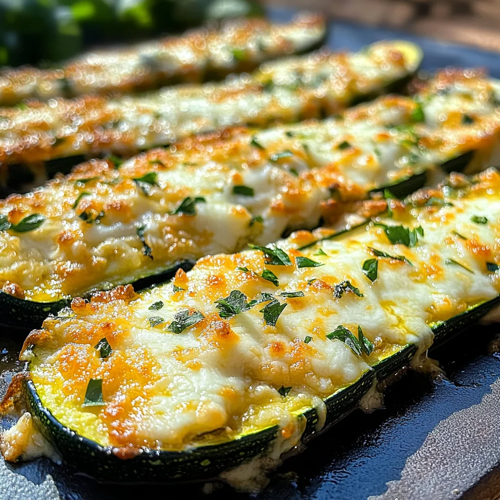 Cheesy Zucchini Steaks