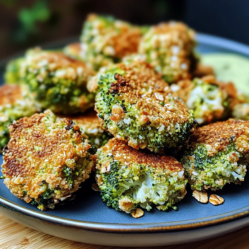 Gesunde Brokkoli Nuggets mit Haferflocken