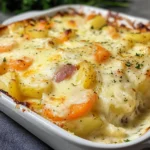 Kartoffelauflauf mit Gemüse