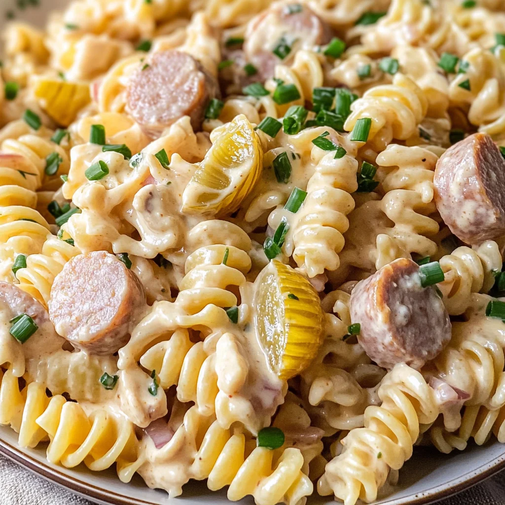 Klassischer Nudelsalat mit Mayo - einfach & schnell