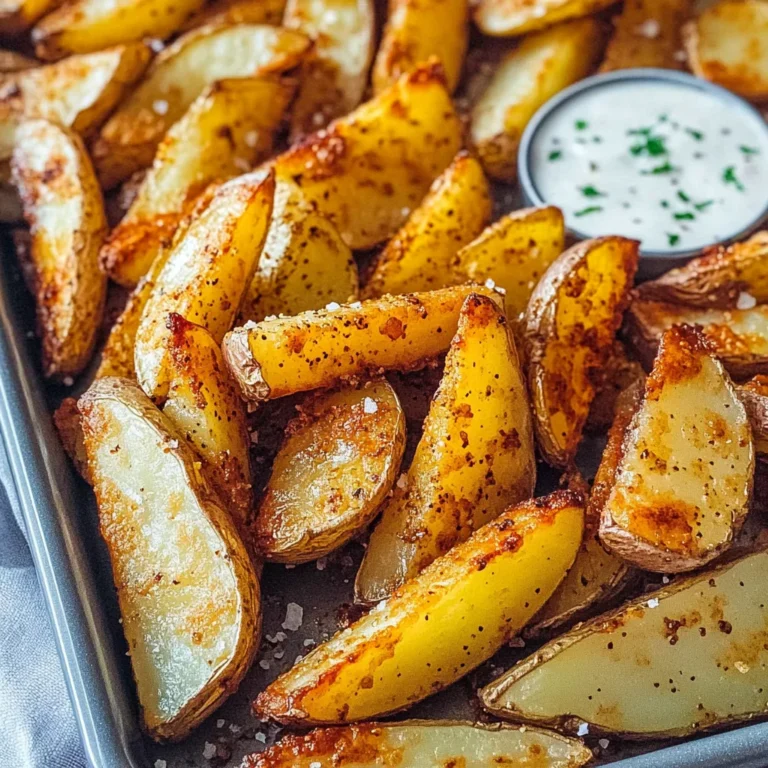 Knusprige Kartoffelspalten im Ofen