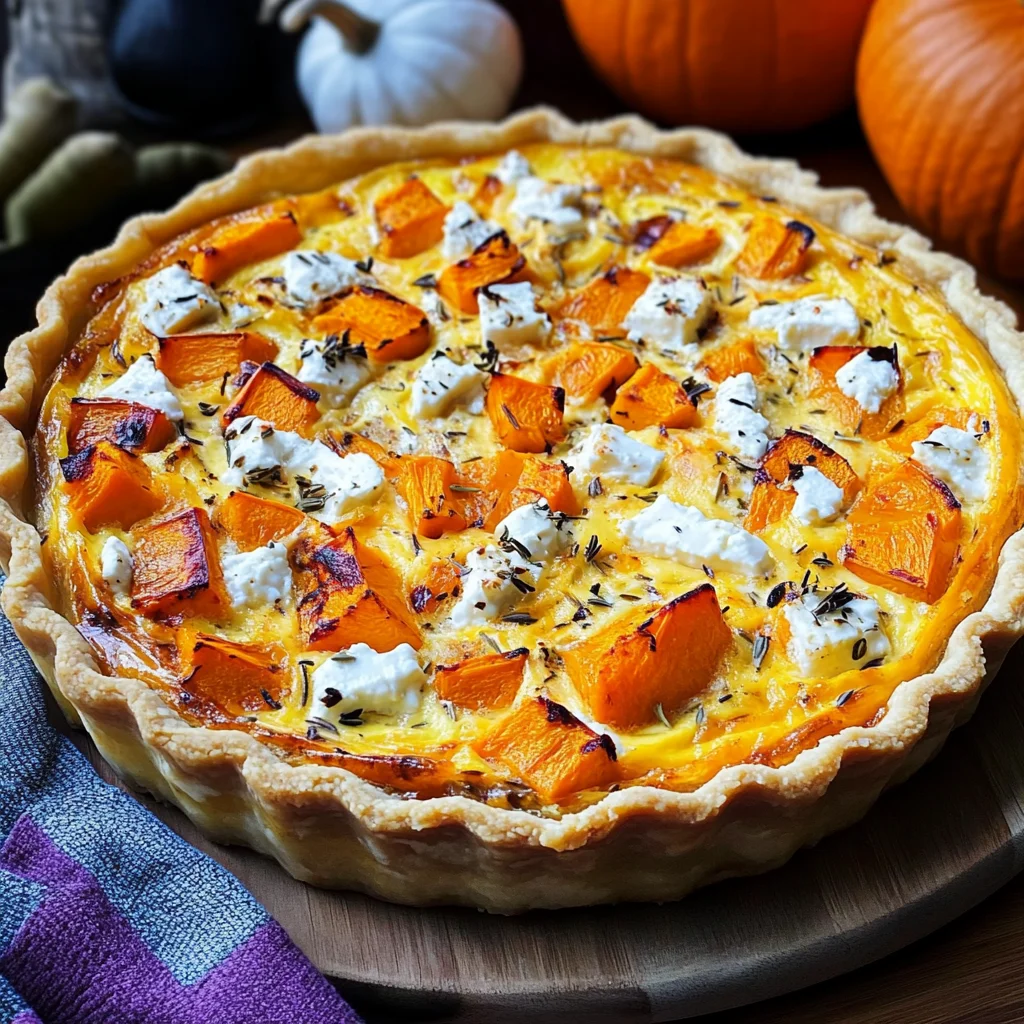 Kürbis-Quiche