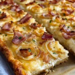 Omas Zwiebelkuchen vom Blech