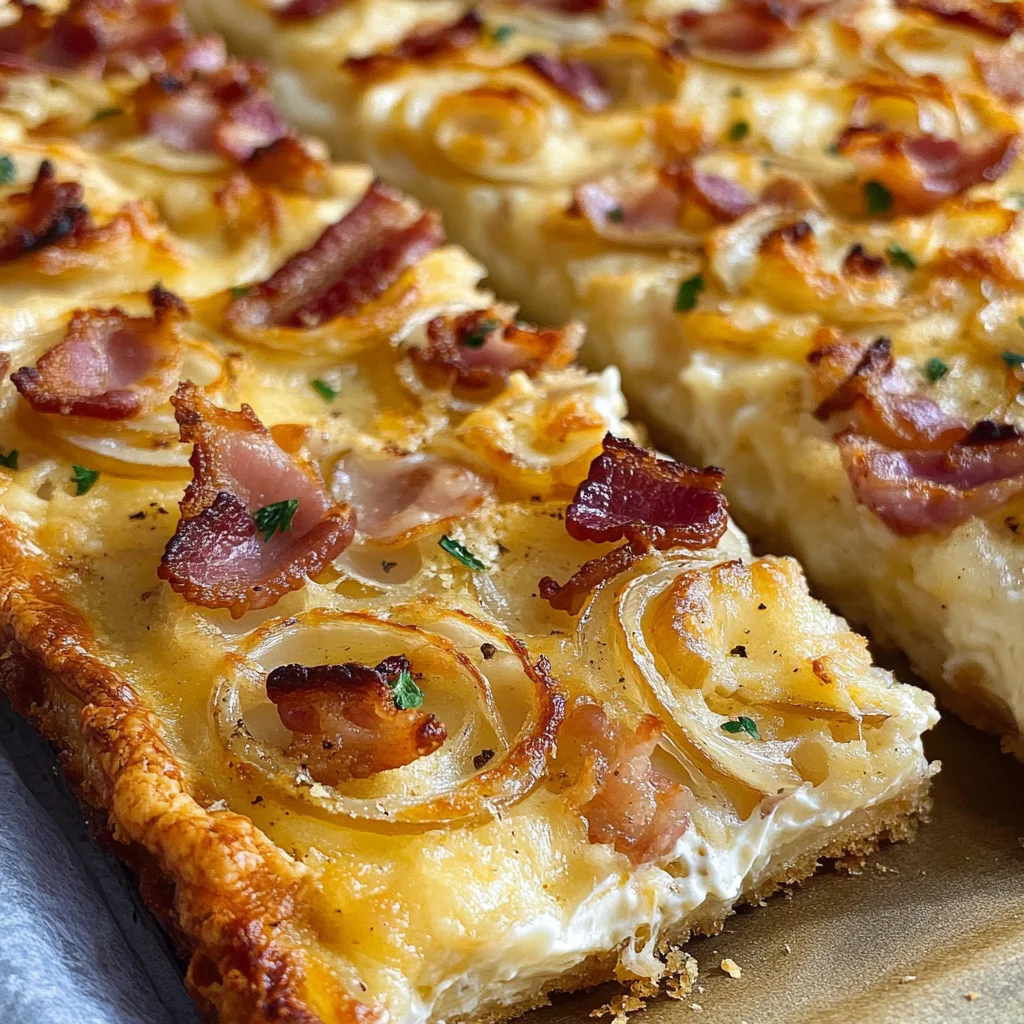 Omas Zwiebelkuchen vom Blech