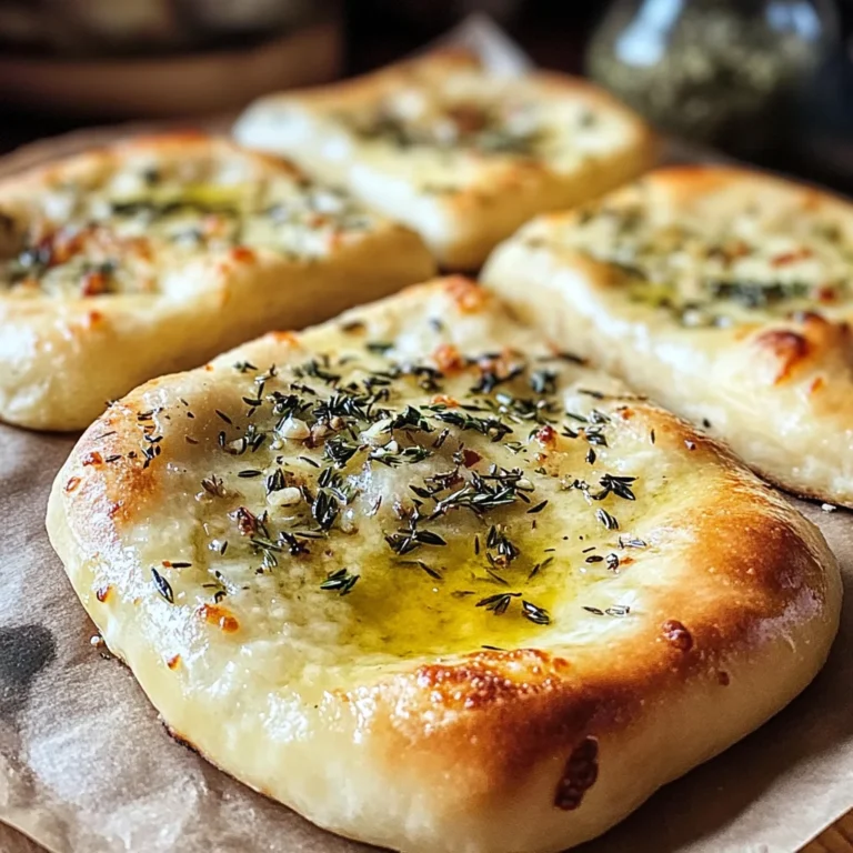 Pizzabrot mit Knoblauch Kraeutern