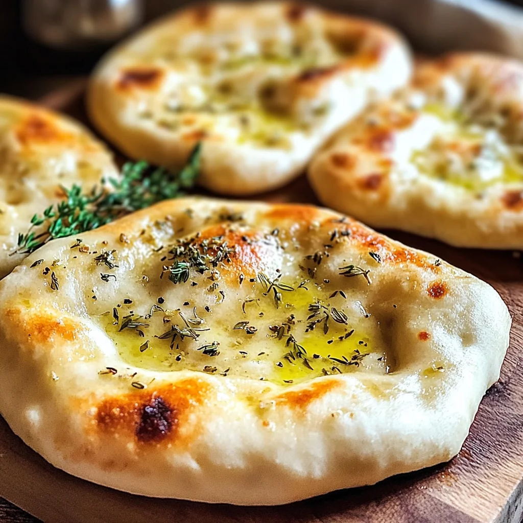 Pizzabrot mit Knoblauch Kraeutern