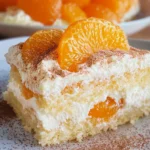 Schmandkuchen vom Blech mit Mandarinen