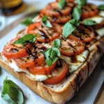 Schnelles Tomaten-Mozzarella-Baguette