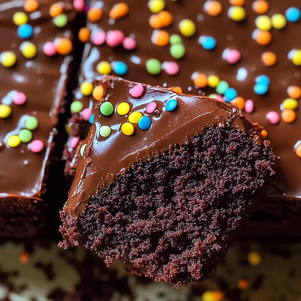 Schokokuchen vom Blech - saftig & schnell