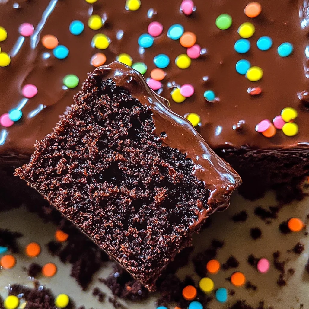 Schokokuchen vom Blech - saftig & schnell