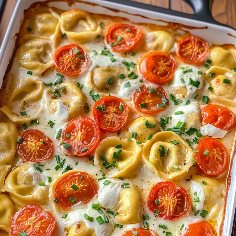 Tortellini-Auflauf mit Tomaten & Mozzarella