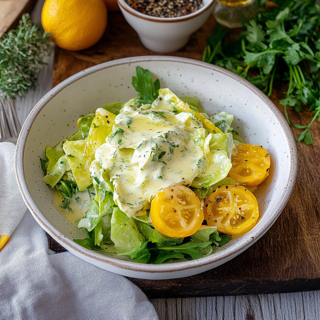 Verführerischer Kopfsalat mit Omas Sahne-Zitronen-Dressing
