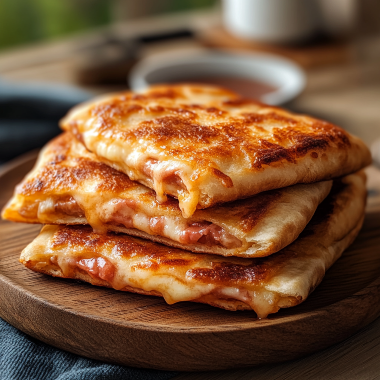 Perfekte Schinken-Käse-Taschen im Airfryer – Schnell & Le…