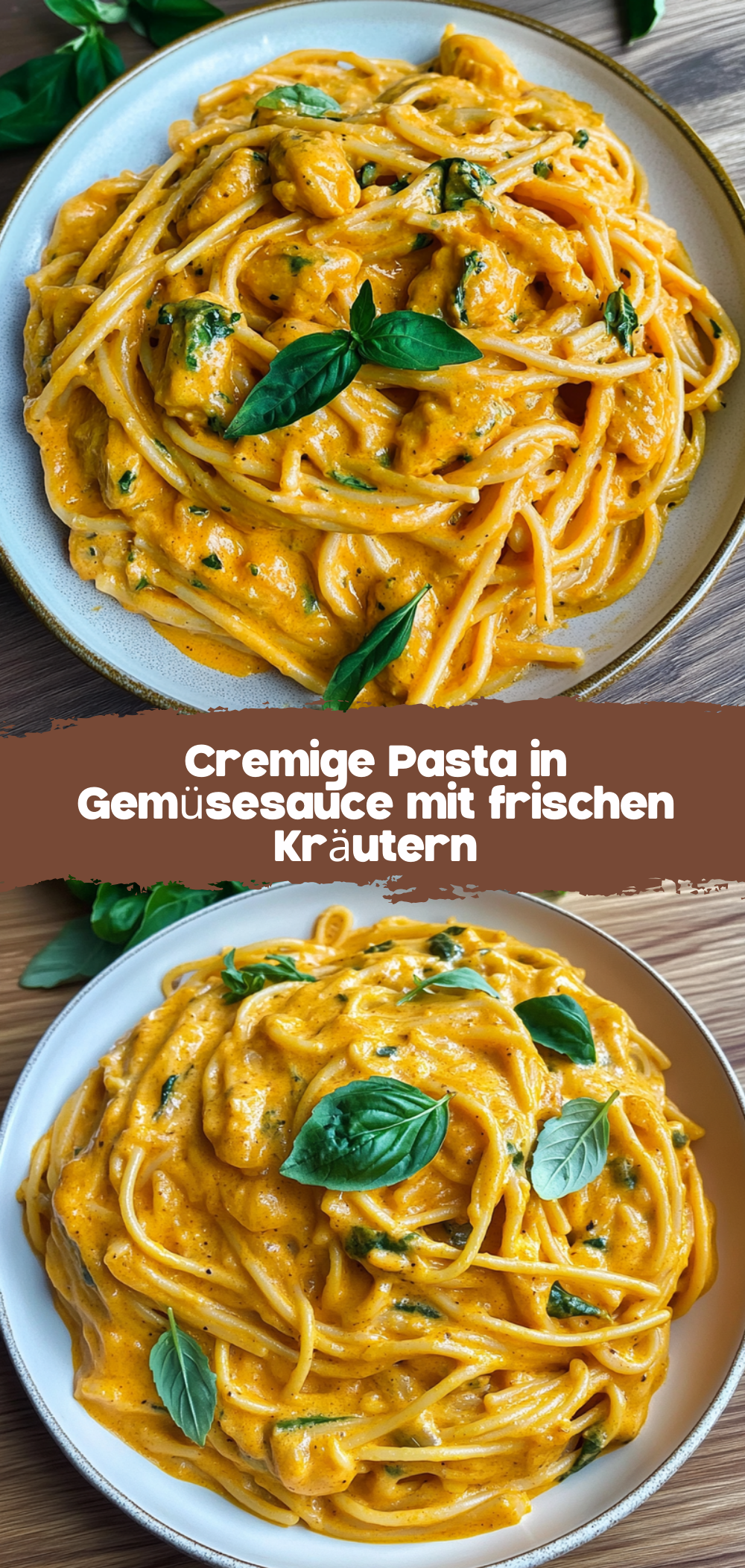 Cremige Pasta in Gemüsesauce