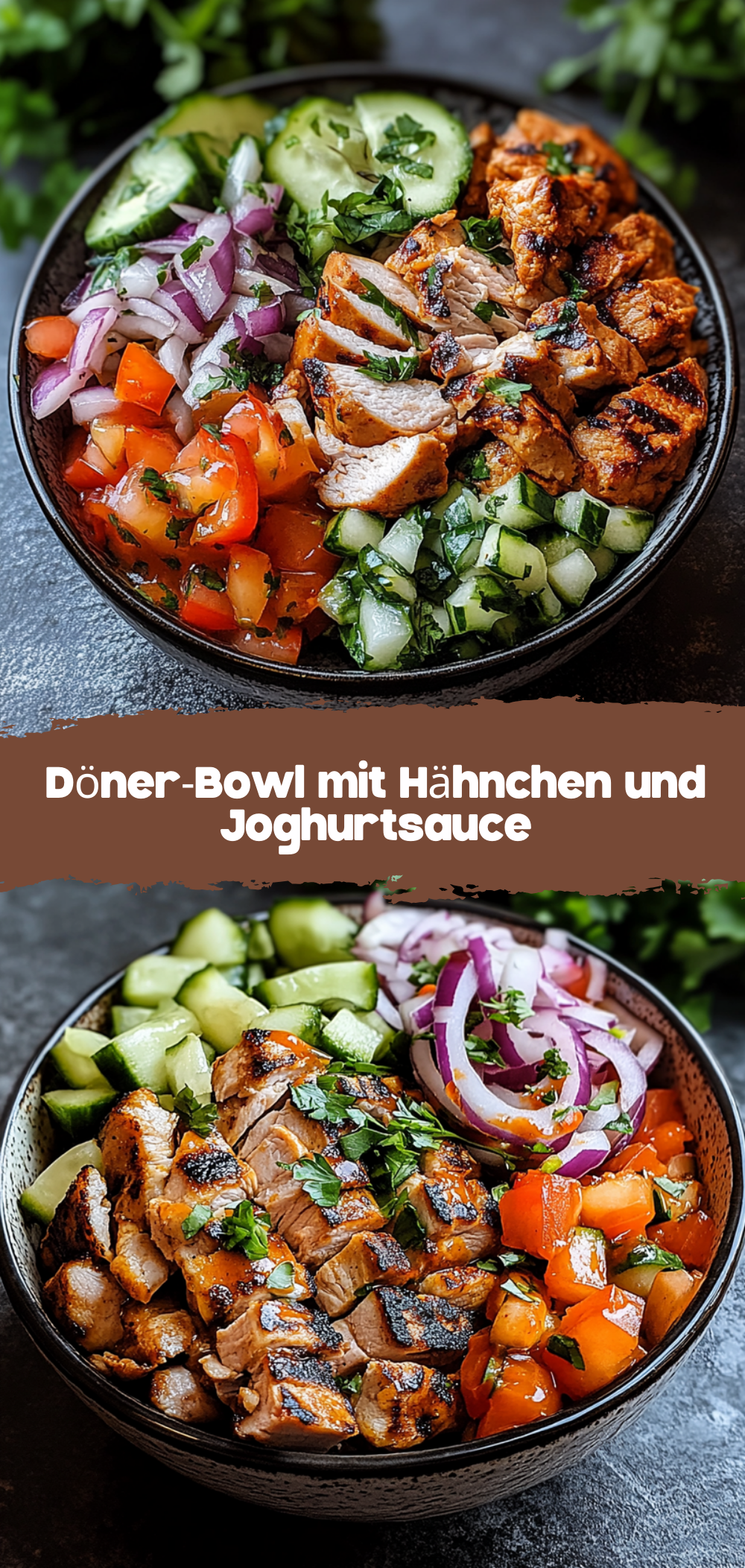 Döner-Bowl mit Hähnchen