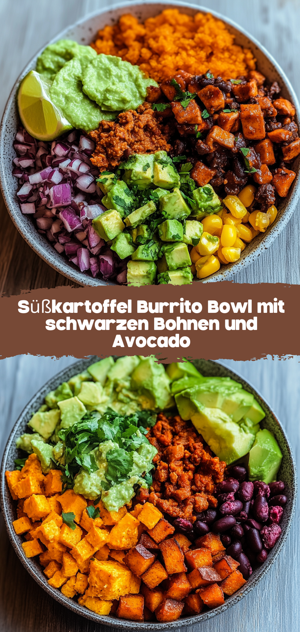 Süßkartoffel Burrito Bowl