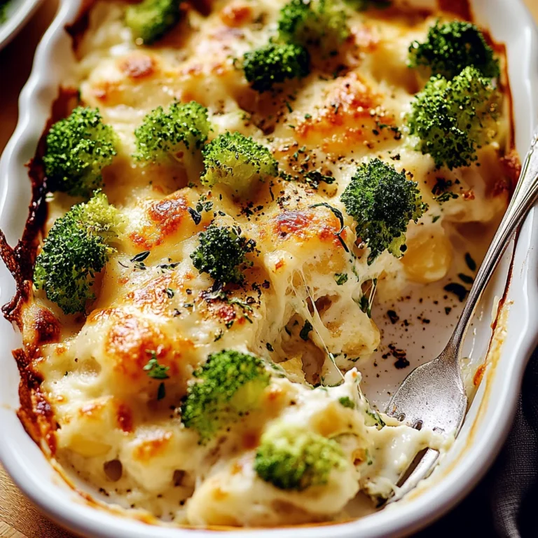 Brokkoli Hähnchen Auflauf mit Frischkäse und Mozzarella: …