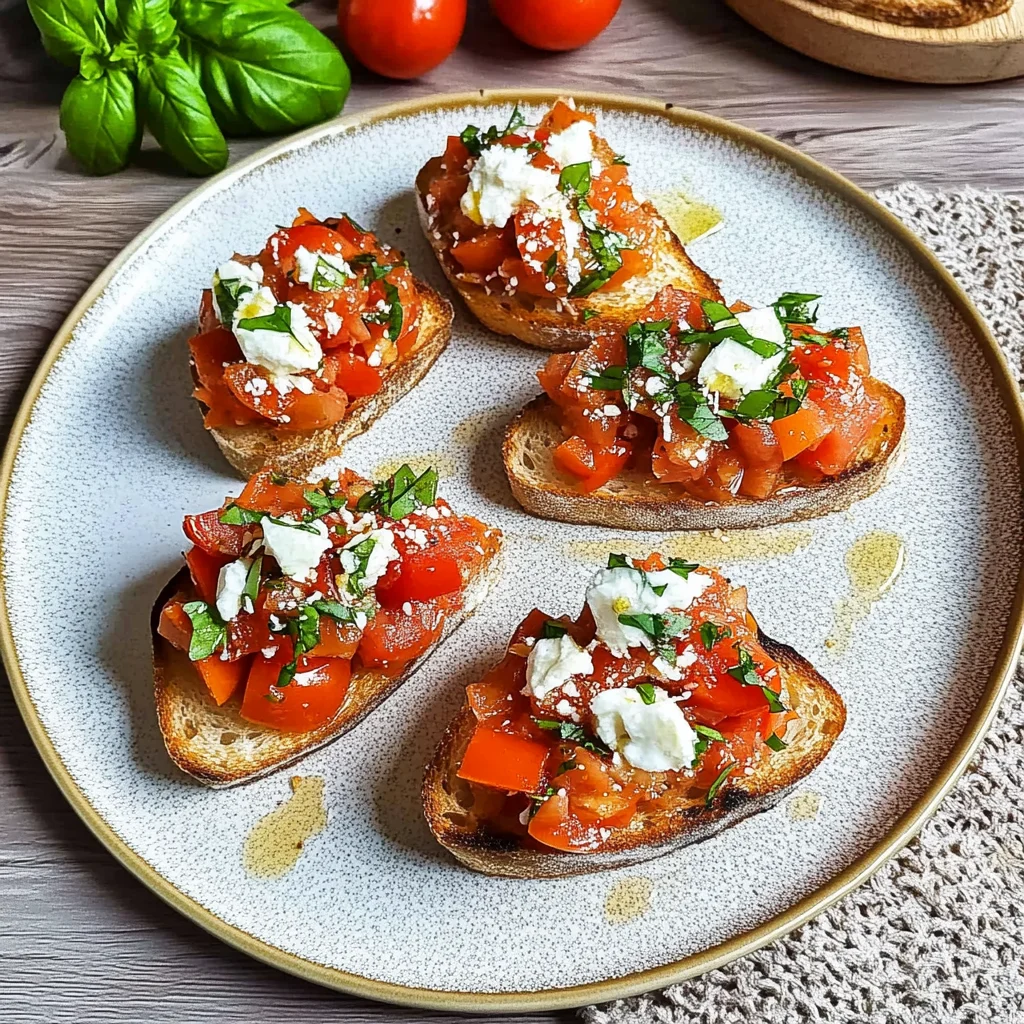 Bruschetta mit Tomaten und Knoblauchöl: Ein Genussmoment