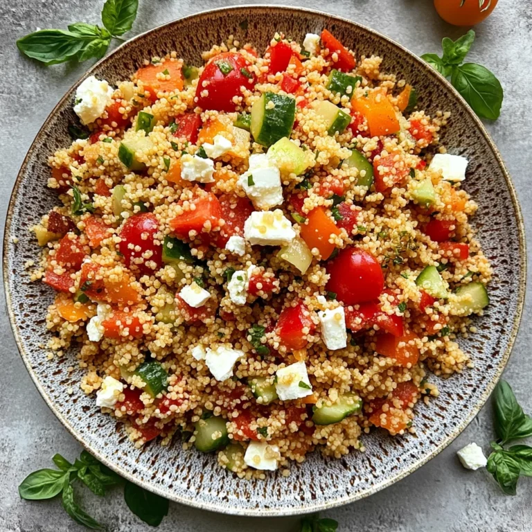Couscous Salat mit Feta: Frisch und herzhaft genießen
