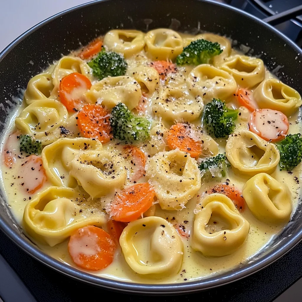 Cremige Gemüse-Tortellini Pfanne: Ein Genuss für alle Sinne