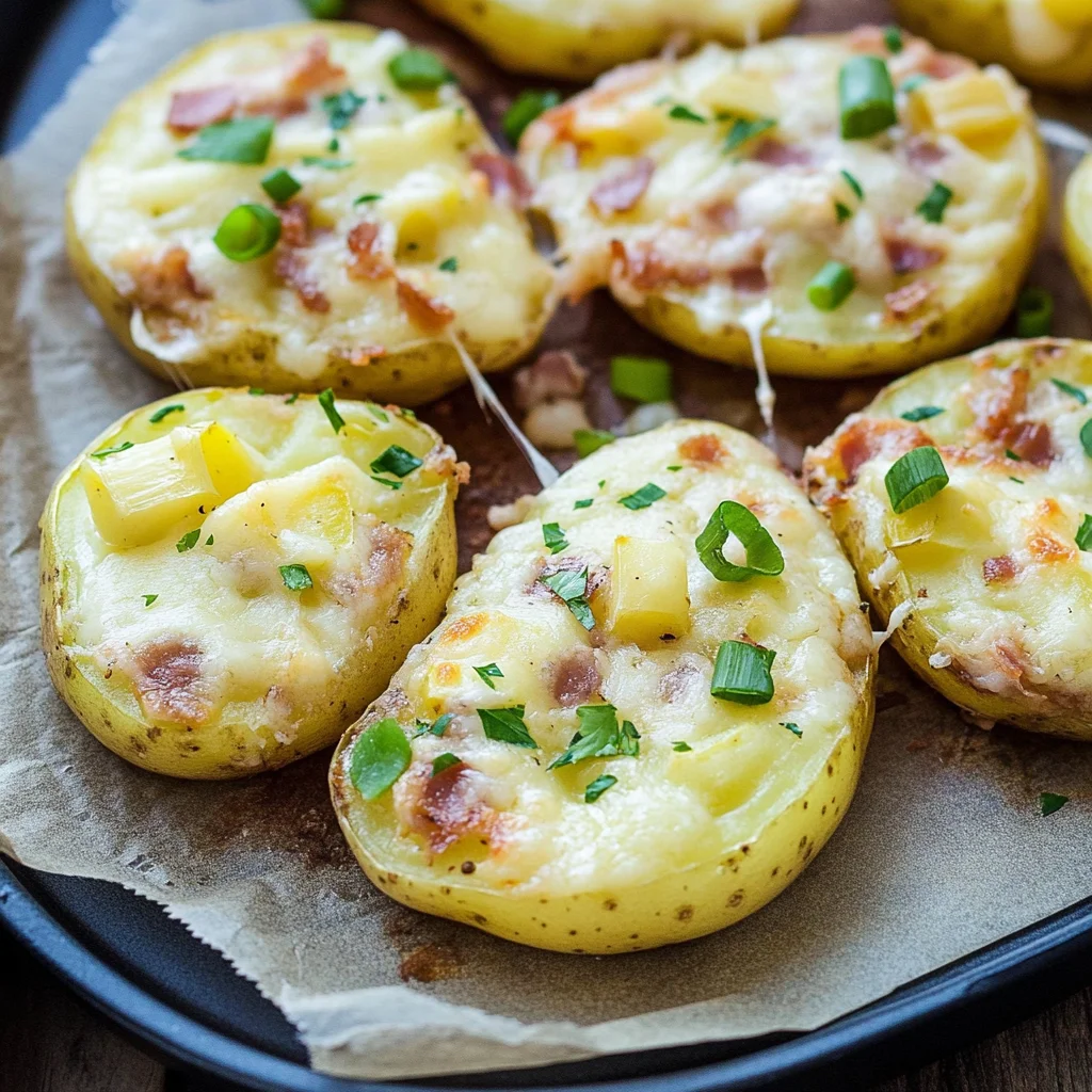 Gefüllte Kartoffeln nach Flammkuchen Art: Cremige Genussr…