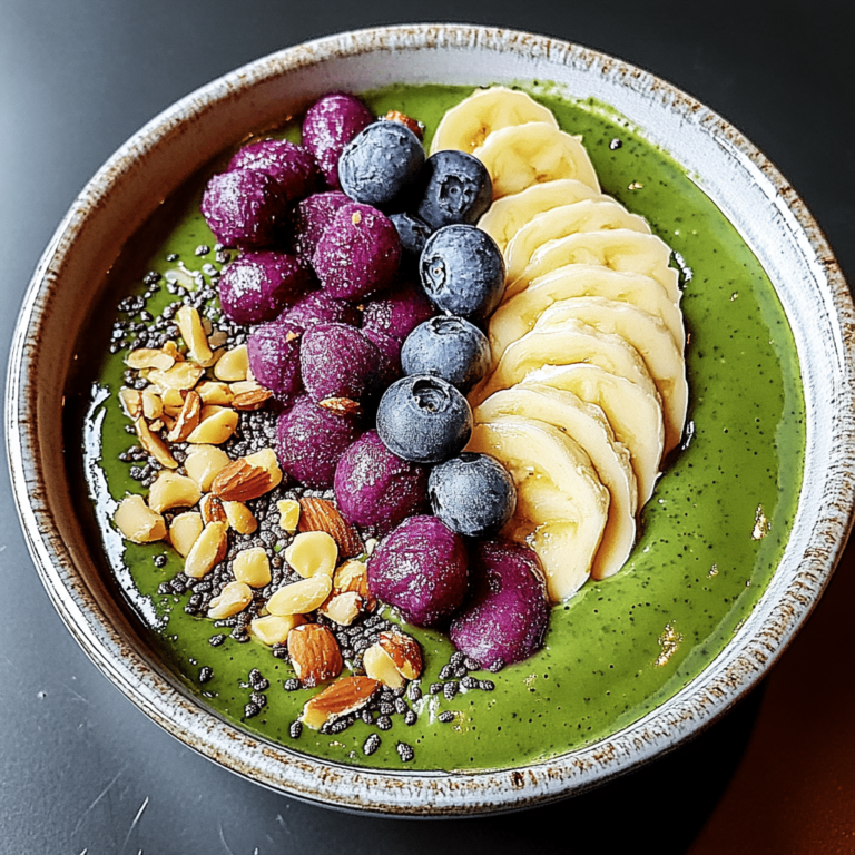 Verführerische Grüne Açaí-Schale: Gesund & Lecker!