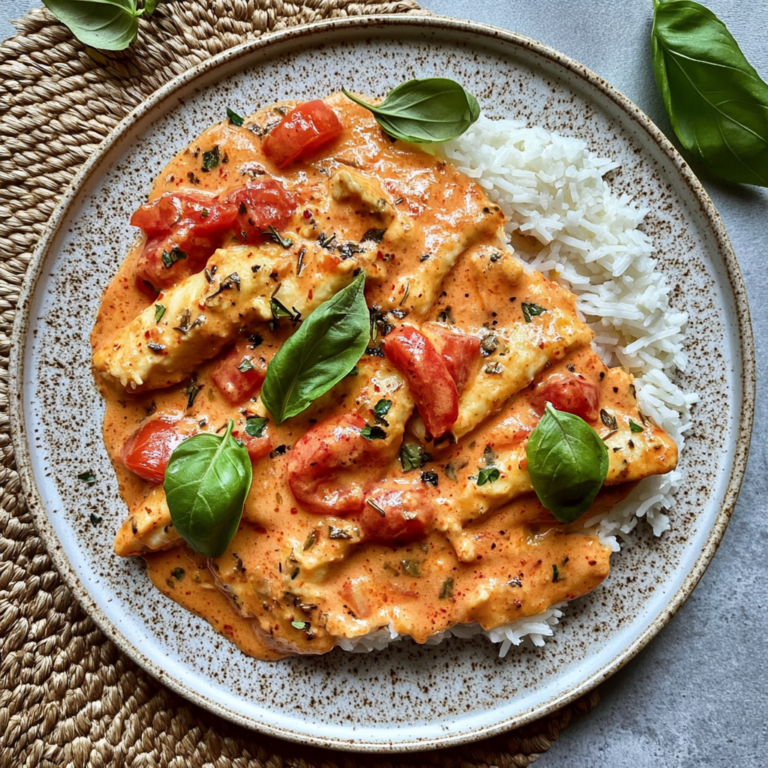 Leckeres Hähnchen mit Reis und Tomatensoße – Einfach & Cr…
