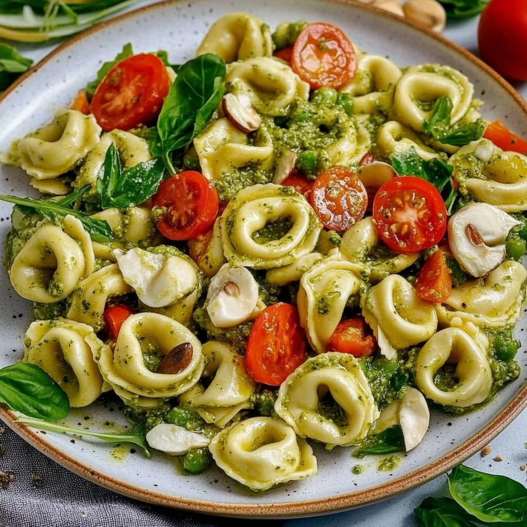 Italienischer Tortellini Salat mit Pesto – Einfach & Lecker