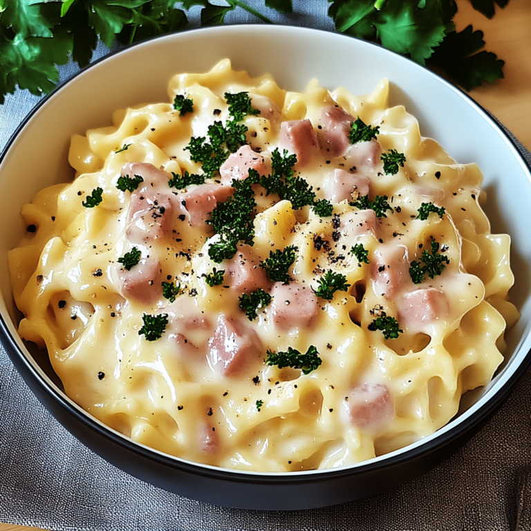 Verführerische Käse-Schinken-Sahne Spätzle für Genießer