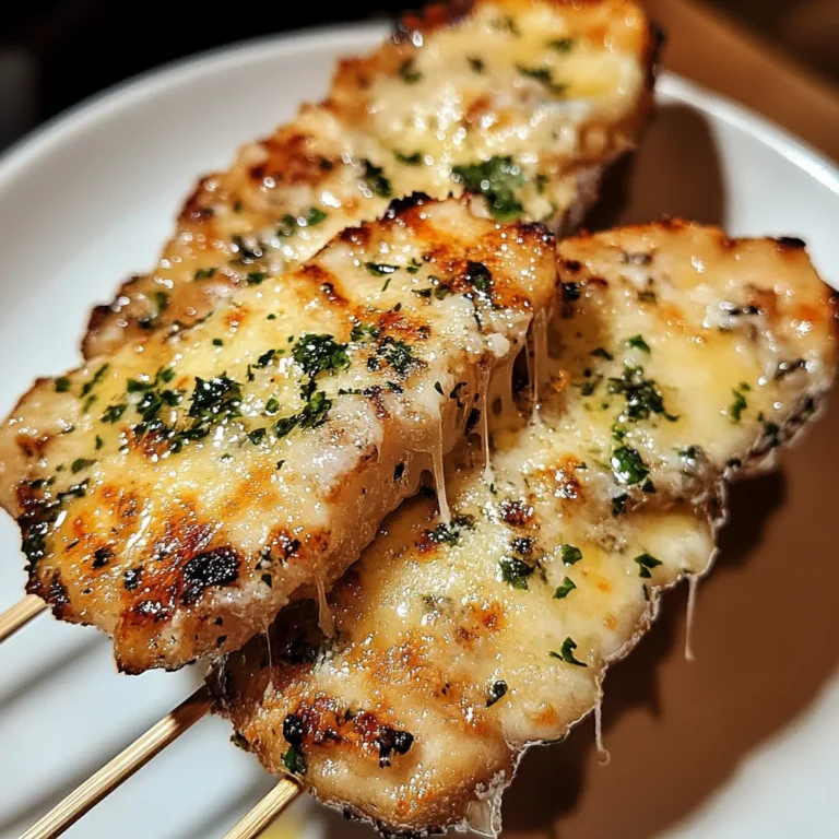 Knoblauch-Parmesan-Hähnchenspieße: Ein Geschmackstraum