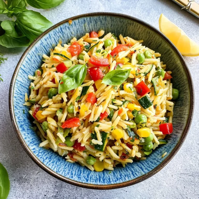 Kritharaki-Salat mit Paprika: Erfrischend und bunt genießen