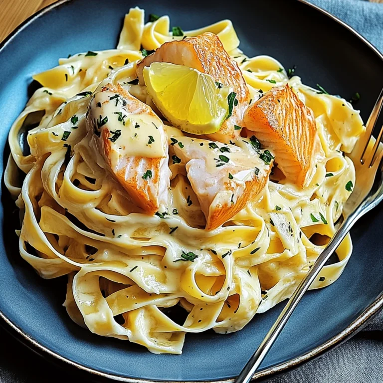 Lachs-Tagliatelle mit cremiger Zitronensoße: Genuss pur
