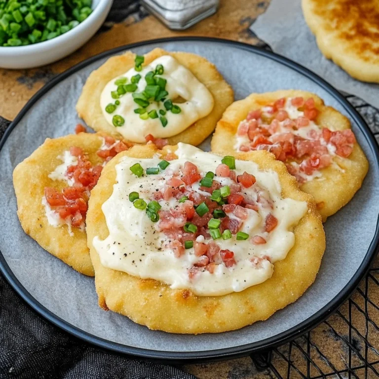 Langos aus der Heißluftfritteuse: Knusprig und lecker