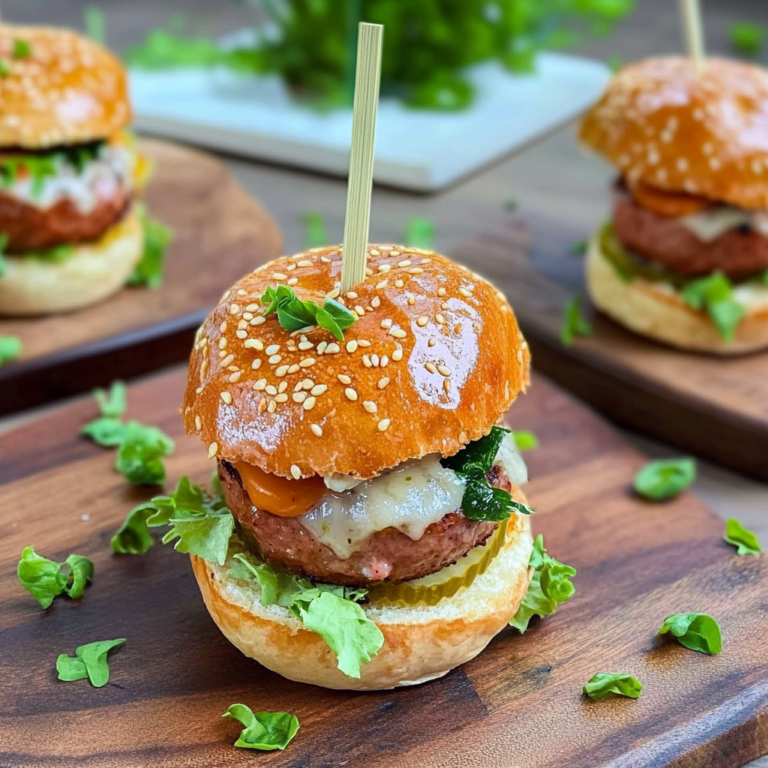 Verführerische Mini Laugen Burger mit Leberkäse – Einfach…