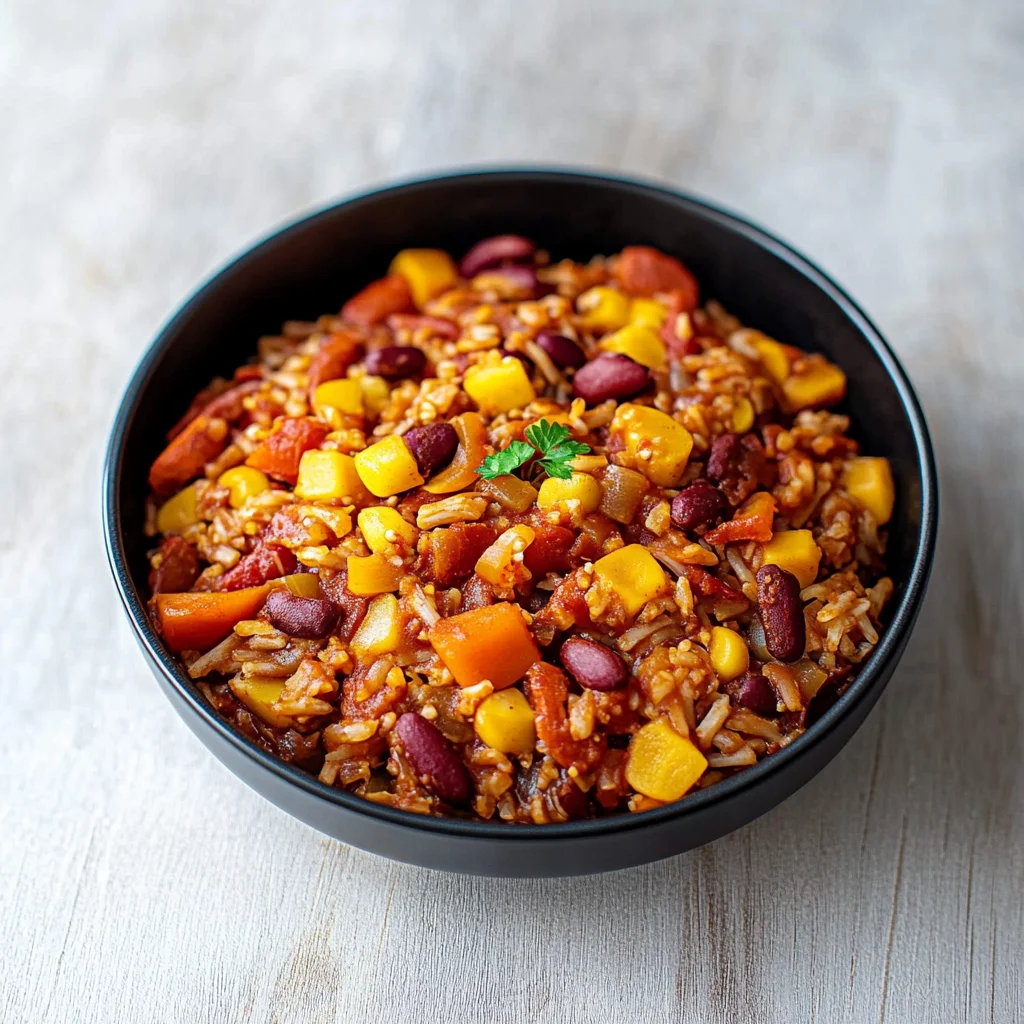 One-Pot-Reis mit Paprika, Bohnen und Mais: Einfach lecker!