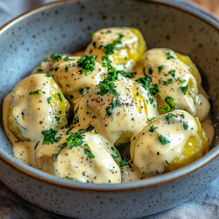 Verführerischer Rosenkohl in Frischkäse-Senfsauce Rezept
