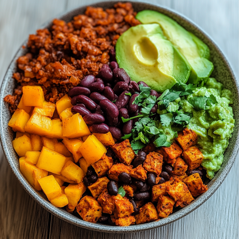 Verführerische Süßkartoffel Burrito Bowl: Gesund & Lecker!