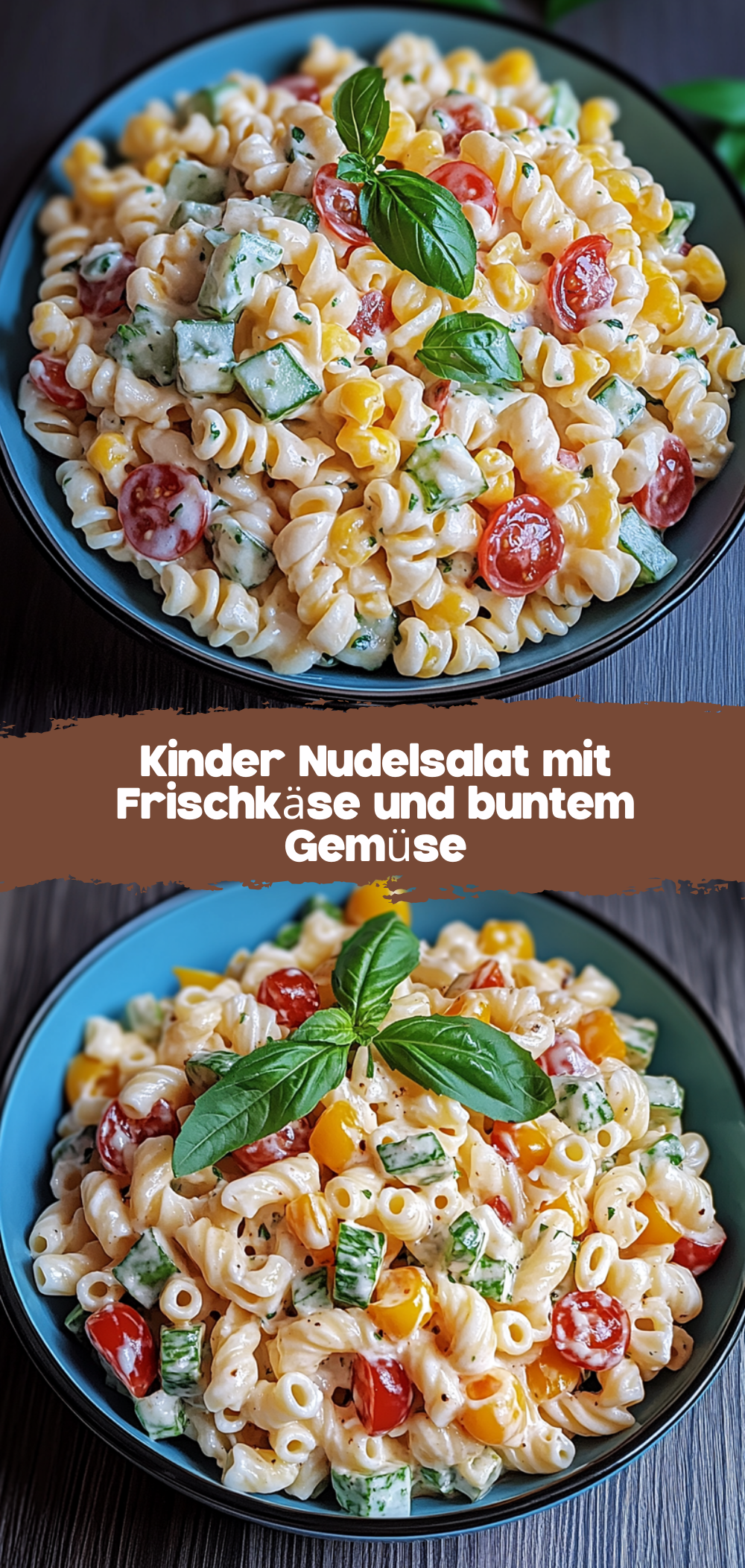 Kinder Nudelsalat mit Frischkäse