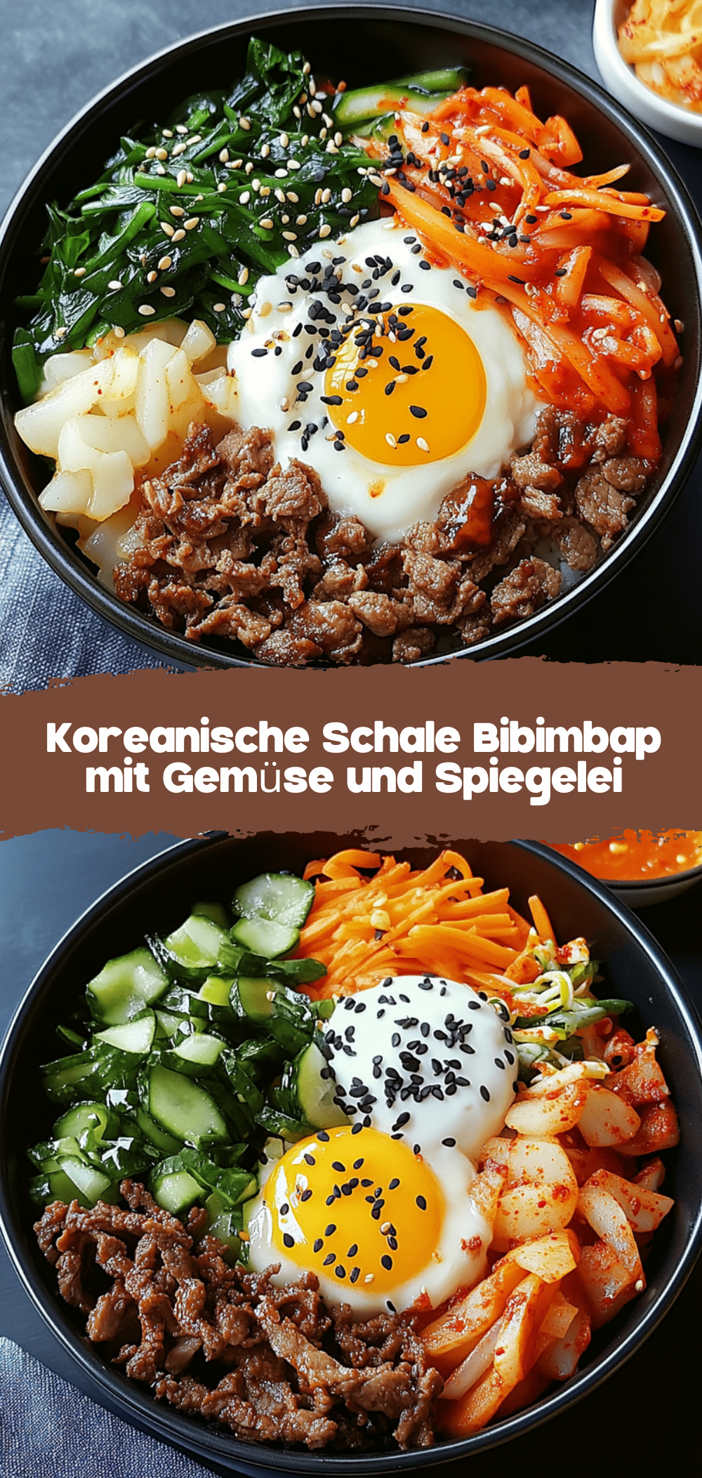 Koreanische Schale Bibimbap