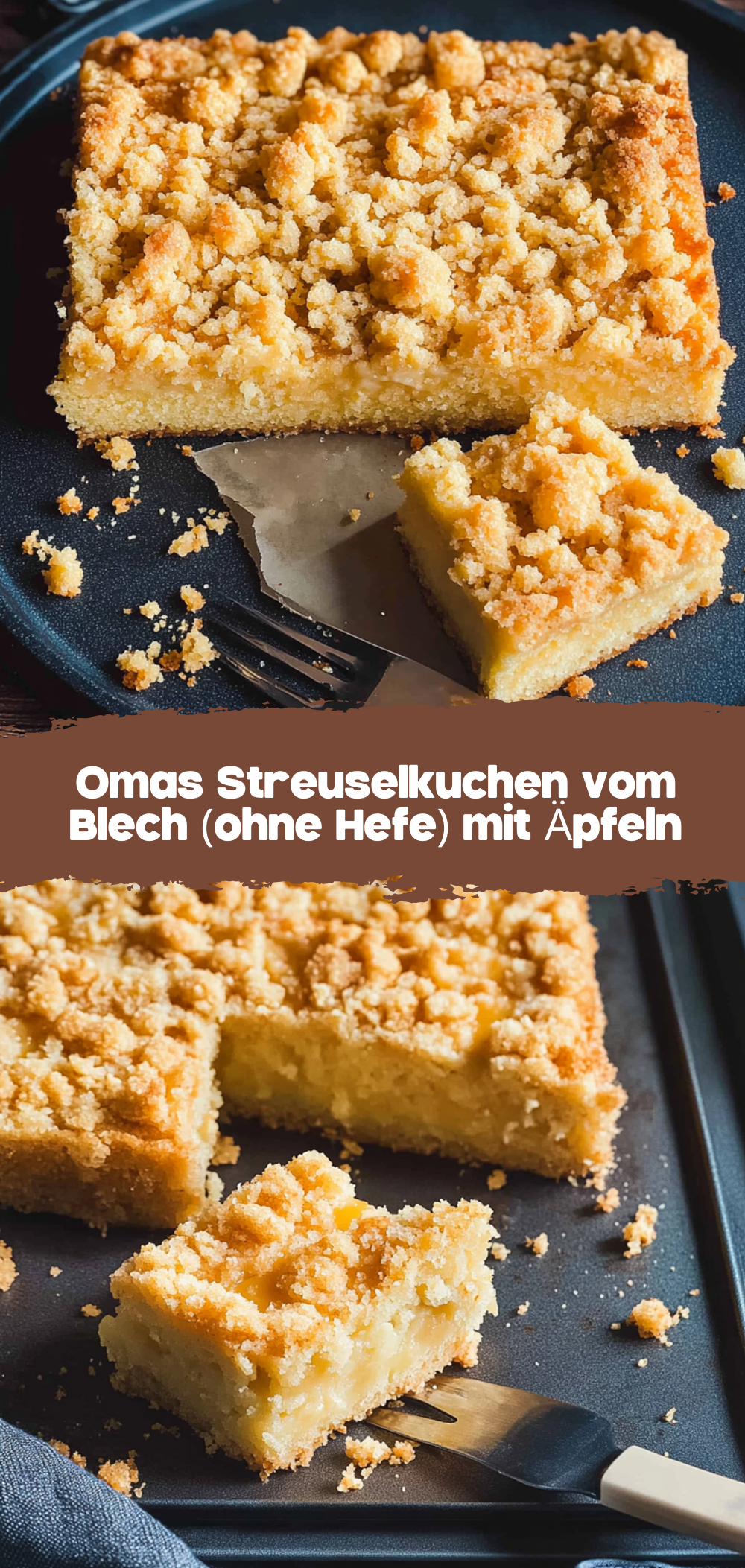 Omas Streuselkuchen vom Blech (ohne Hefe)
