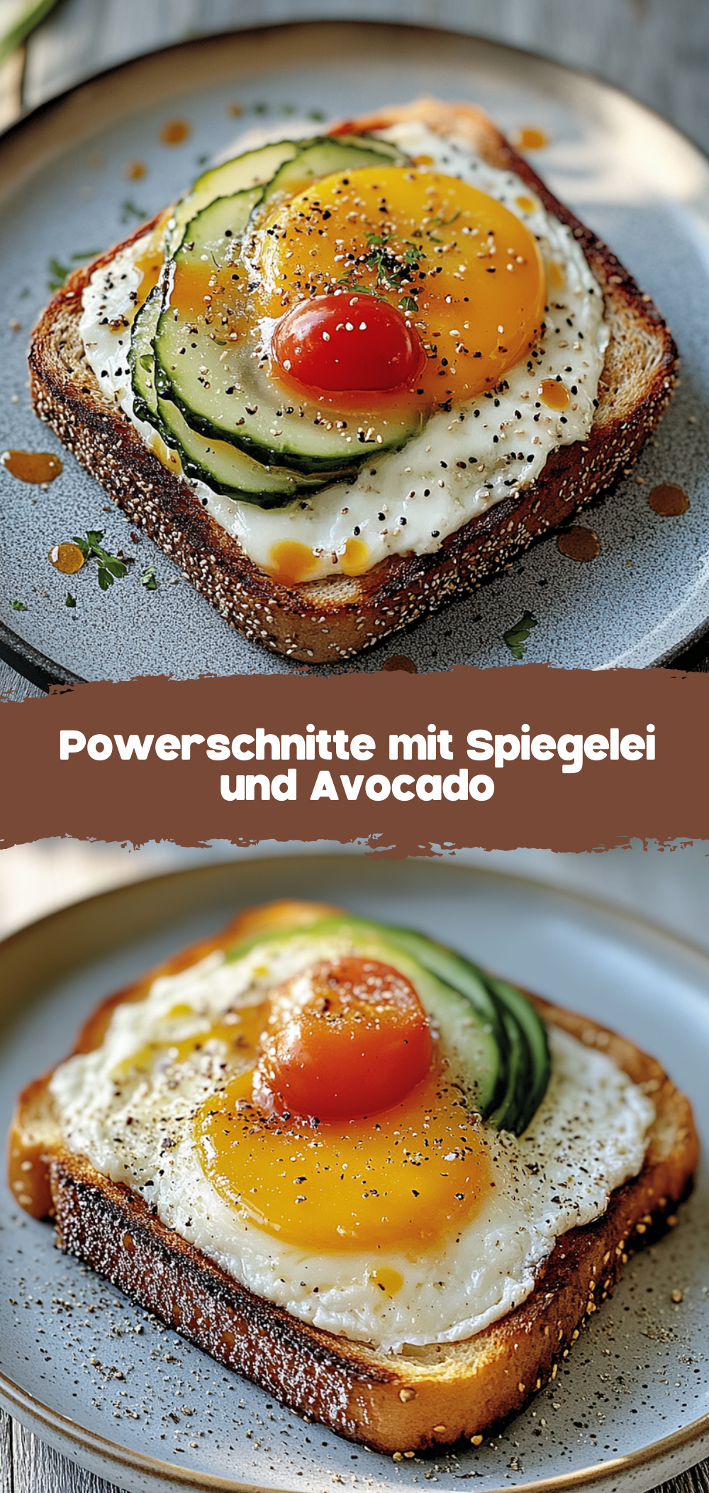 Powerschnitte mit Spiegelei