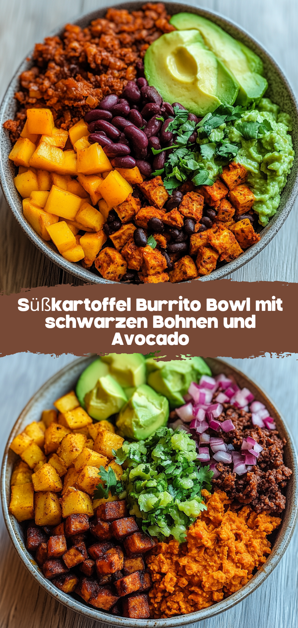 Süßkartoffel Burrito Bowl