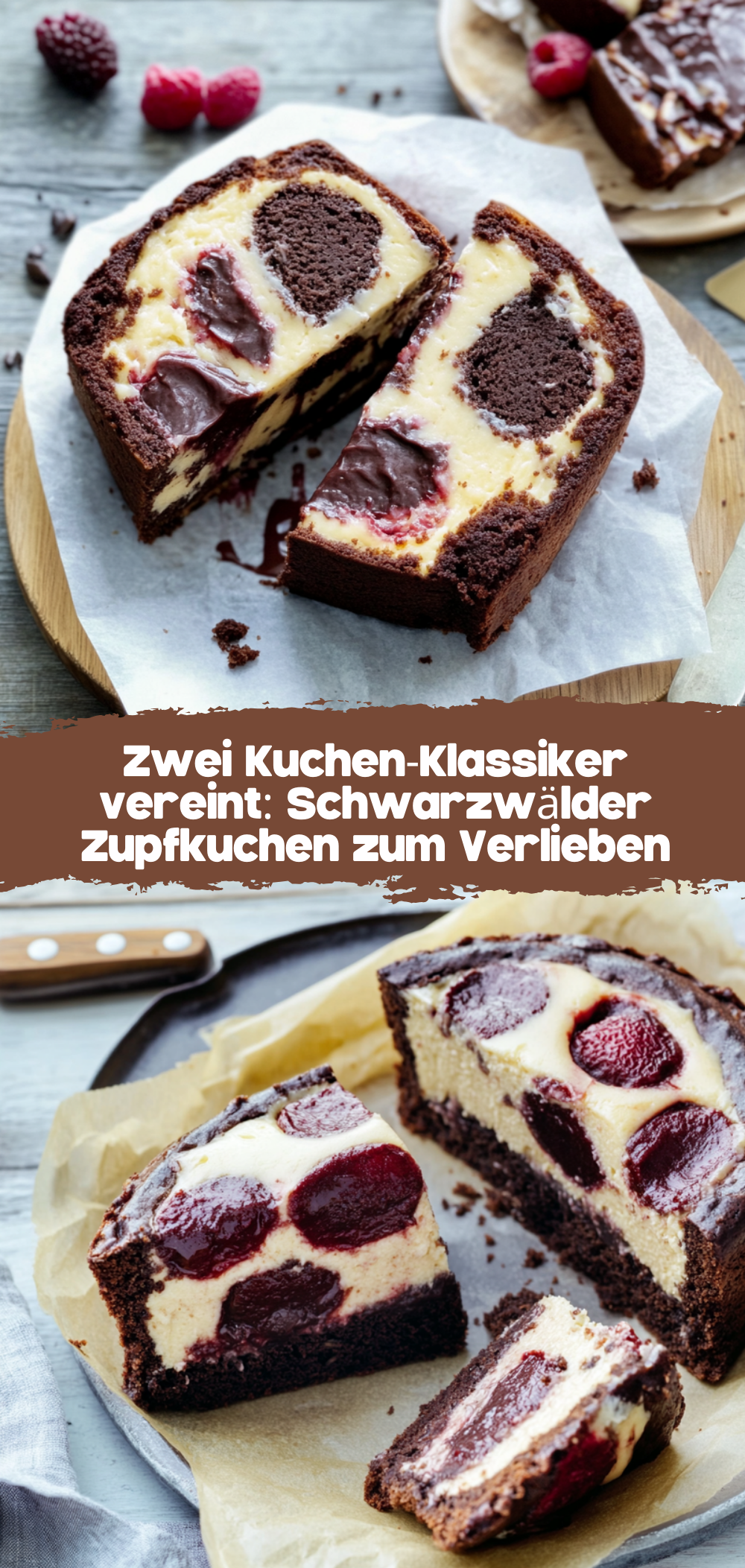 Zwei Kuchen-Klassiker vereint: Schwarzwälder Zupfkuchen zum Verlieben