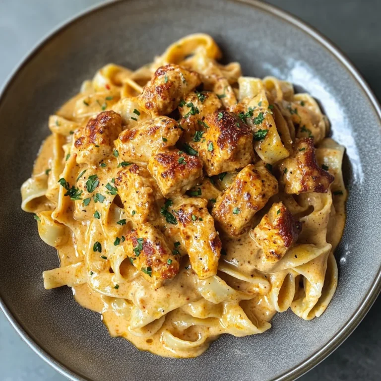Cremige Cajun Hähnchen Pasta: Ein Fest für den Gaumen