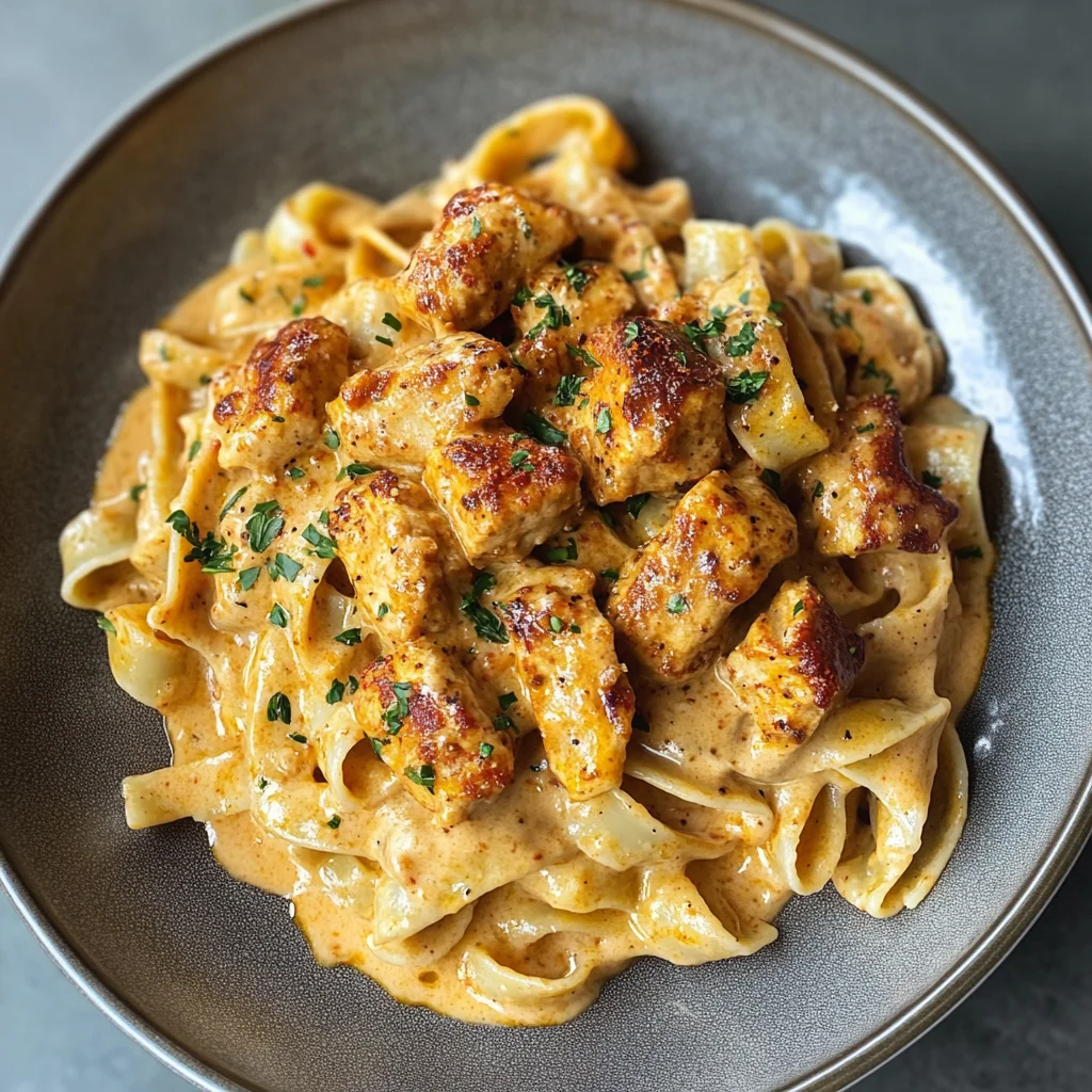 Cremige Cajun Hähnchen Pasta: Ein Fest für den Gaumen