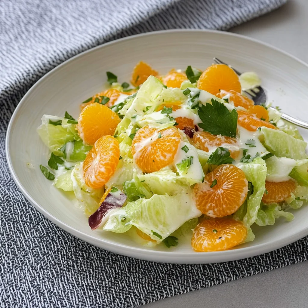 Eisbergsalat mit Mandarinen: Erfrischend und süß genießen