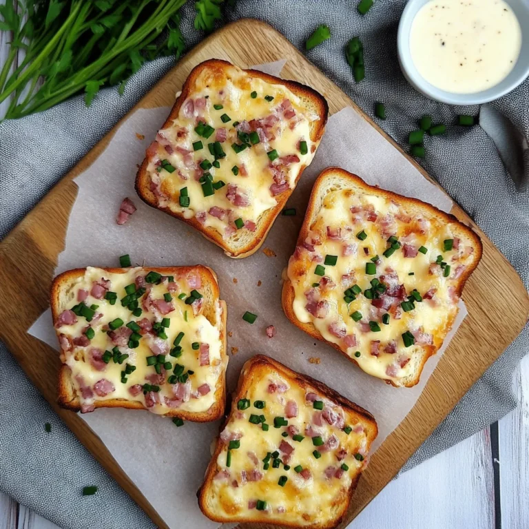 Flammkuchen Toast mit Speck und Zwiebeln: Ein Genuss!